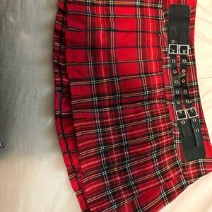 Tripp plaid mini skirt size medium